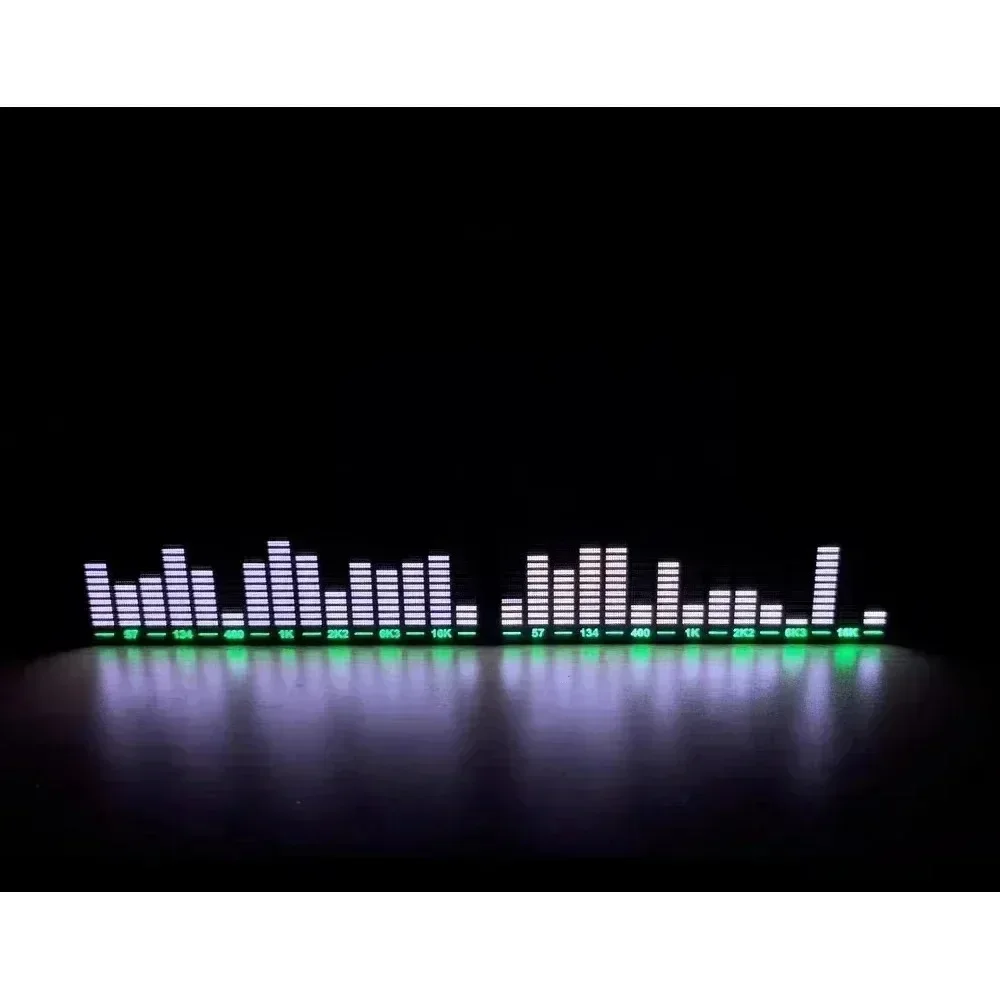 NUOVO display a spettro bianco a 30 segmenti LED Display dello spettro musicale controllato dal suono Pickup Luce ambientale Luce del ritmo atmosferico