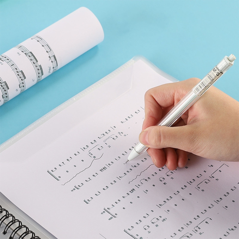 Pasta de partituras impermeável em espiral, pasta dupla face para violista e pianistas, arquivo A4, 10x13 polegadas, 20 mangas