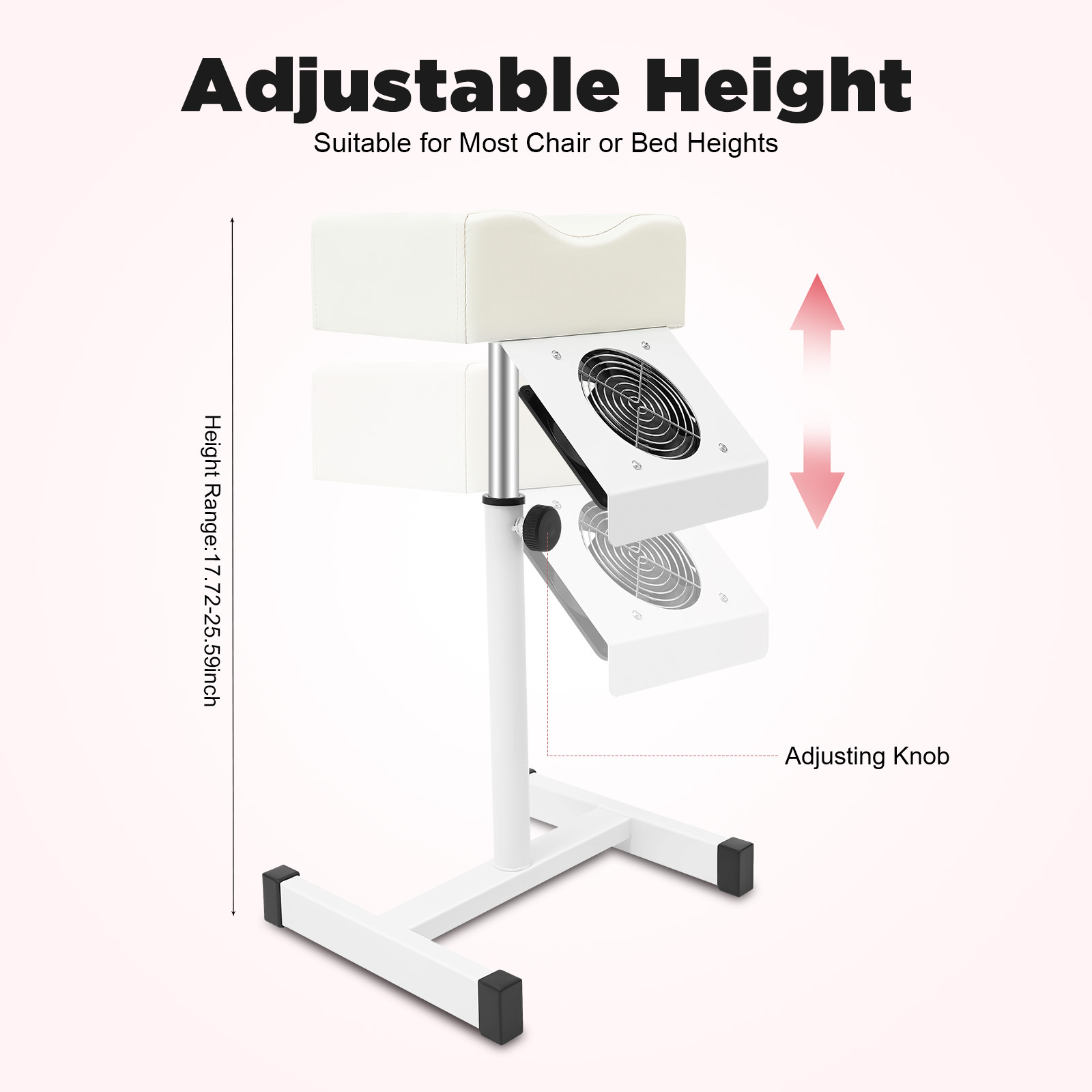 Tabouret de pédicure professionnel, chaise de Salon de beauté, tabouret élévateur, repose-pieds, banc de manucure réglable avec ventilateur de nettoyage