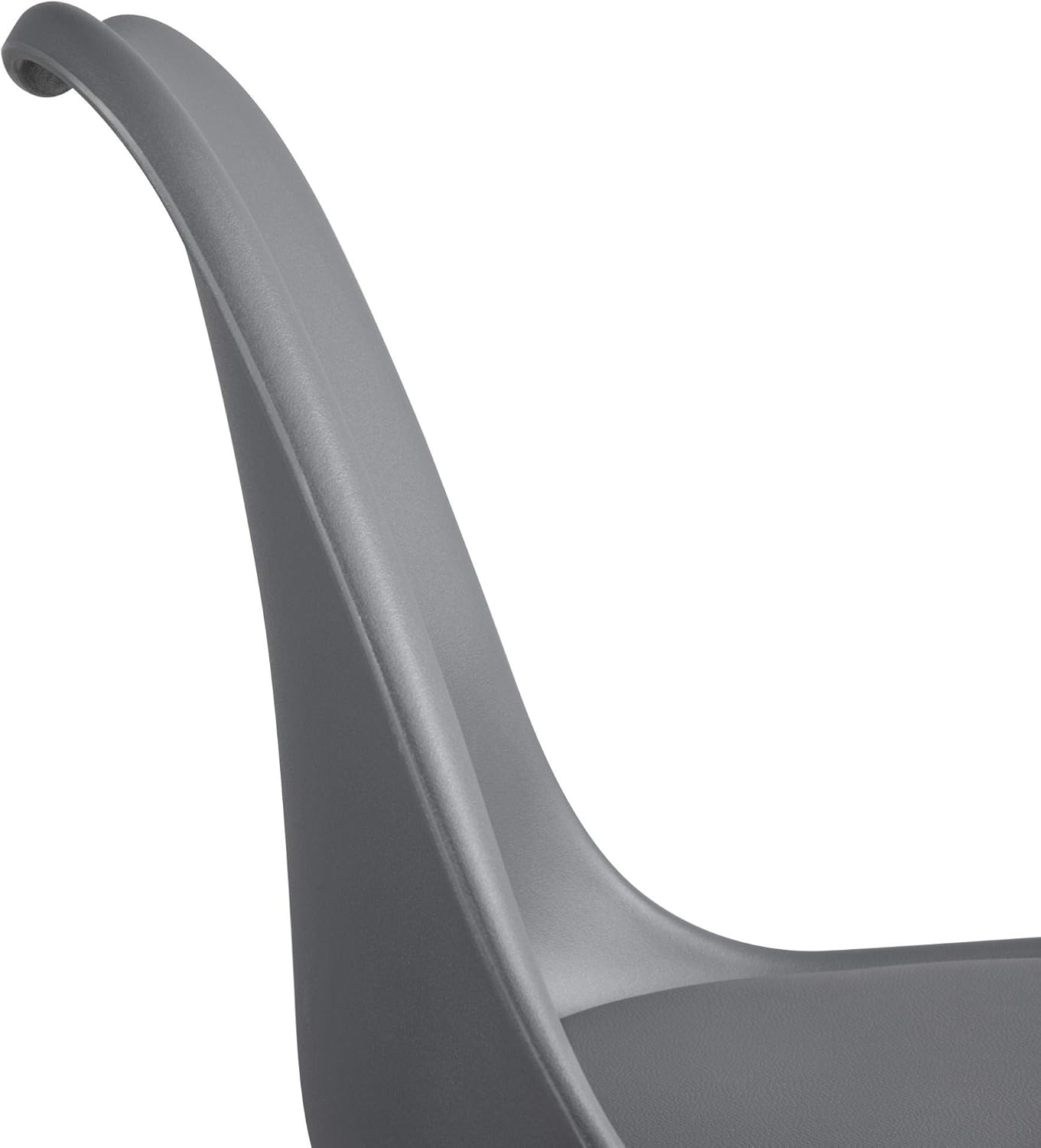 Dining Chairs Upholstered Side Chairs Durable Kitchen Chair with Beech Wooden Legs for Home Bedroom Cafe Dark Grey