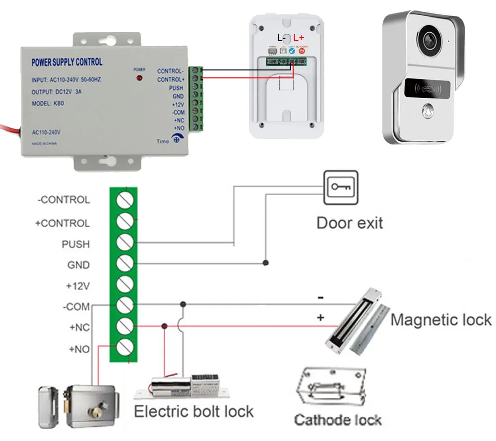 1080P TUYA 7 Zoll 2 LCD Touch Screen Video Intercom Zugangskontrolle Wifi Video Türklingel System Türsprechanlage Tür RFID entsperren Kamera