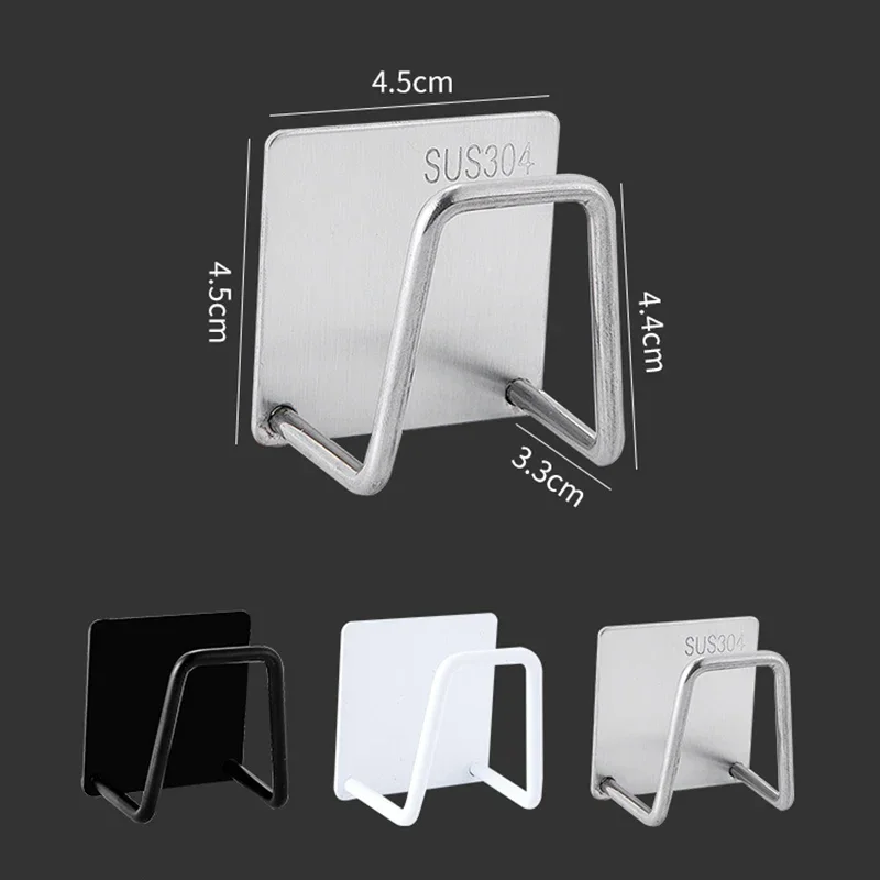 Estante de secado de esponjas de cocina, soporte autoadhesivo para fregadero, accesorios de acero inoxidable, envío directo,acero inoxidable,accesorios de cocina,cocina almacenamiento y organización