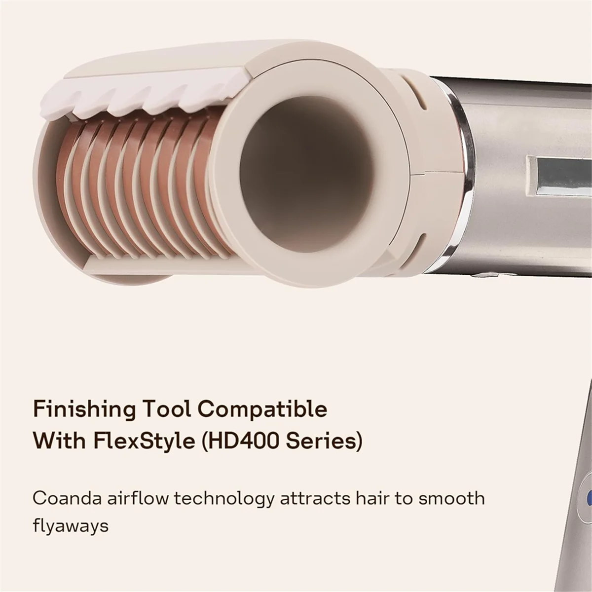 BABQ Wide Tooth Comb and Anti-Flying Nozzle for Shark XSKHD4PA / XSKHD4WTCA FlexStyle Series Air Hair Styling Tool Attachment