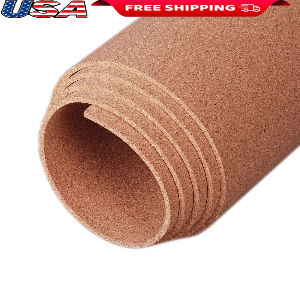 Cork Roll Premium Natural Material 3ft x 6ft Wall Paneling Acoustic Insulation Bulletin Board DIY Home Improvement Kids Room