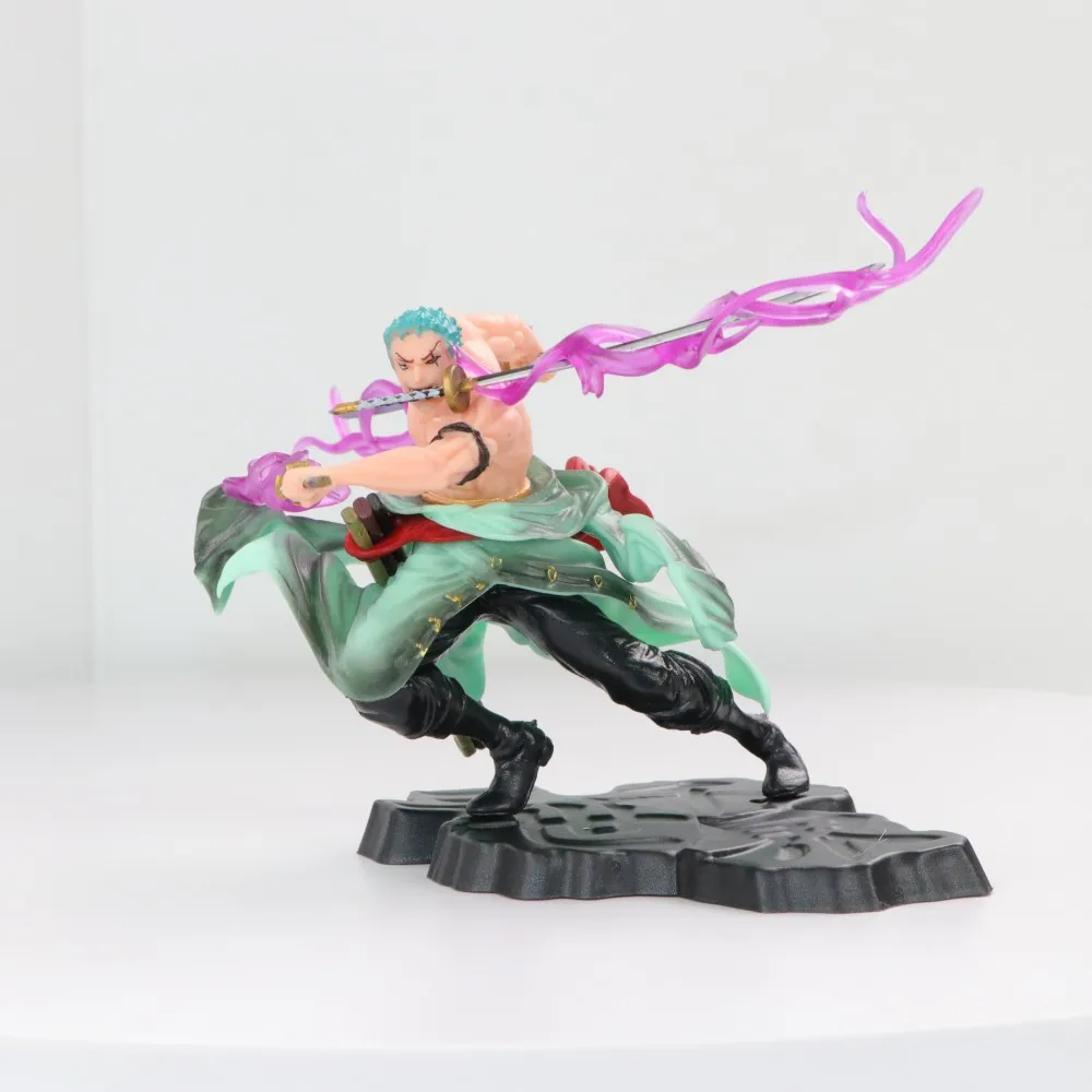 10cm figura de anime de uma peça gk roronoa zoro três lâminas sa-máximo mangá anime estátua figura de ação coleção modelo brinquedo infantil