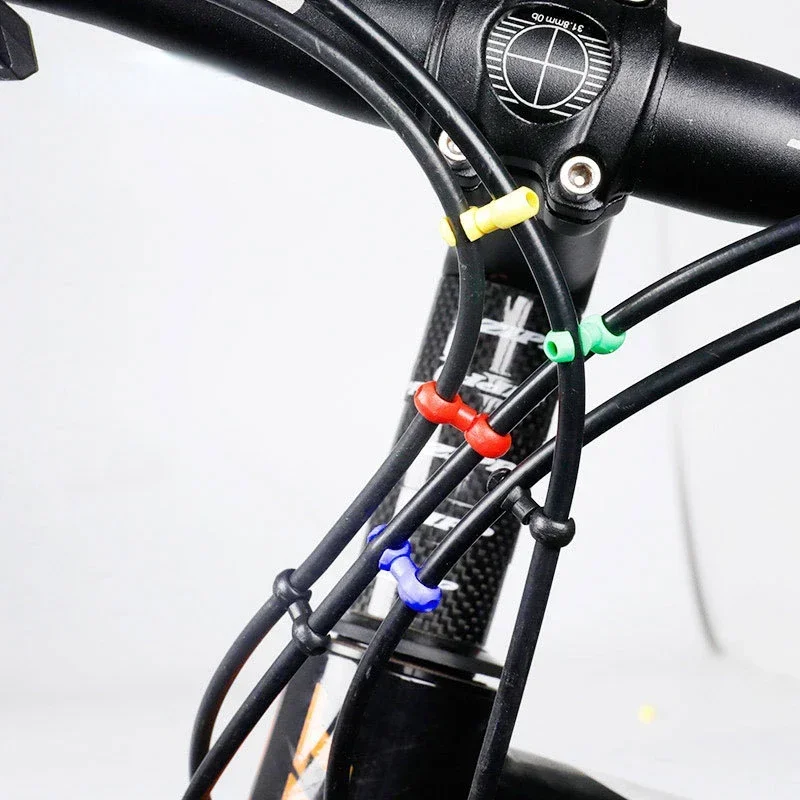 Rotatable MTB Brake Cable Clips - Bike Shift Gear Cable Buckles, Guide Line Clips for Smooth Cycling and Enhanced Performance
