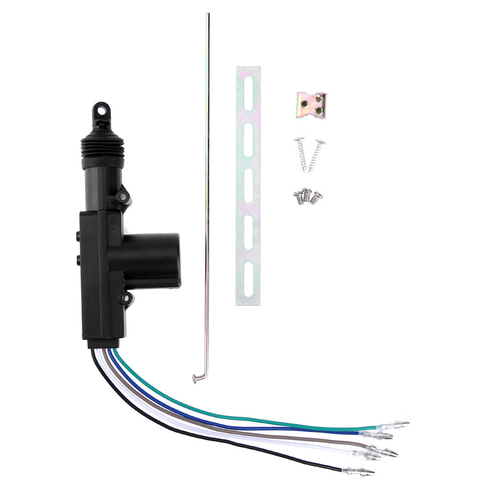 Carro universal elétrico remoto Central Door Lock atuador, Heavy-Duty Power Locking System, único jogo tipo arma, 2 fios, 5 fios, 12V