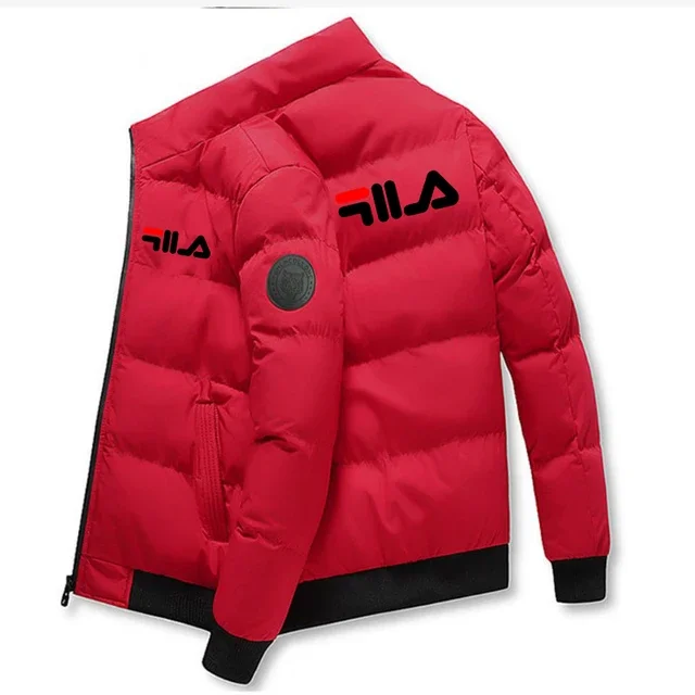 Veste courte d'automne/hiver pour hommes, veste rembourrée en coton pour hommes, à la mode, décontractée, col montant, fermeture éclair, nouvelle collection 2025