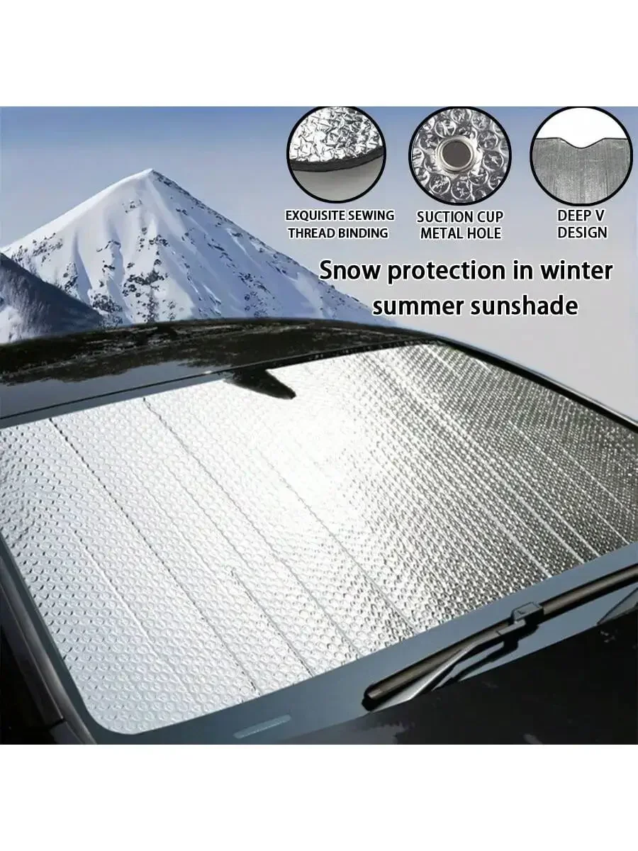 車のサンシェードブロック,防雪,車のジャケット,フロントガラスサンプロテクション,熱シールド,不凍液カバー,1個