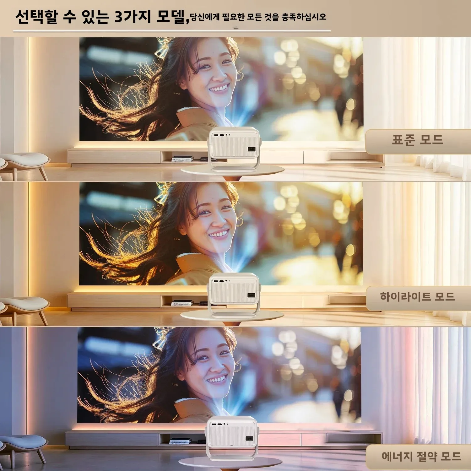 Magcubic 650ANSI L018 4K 네이티브 휴대용 프로젝터 1080P 자동 초점 키스톤 보정 안드로이드 11 BT5.2 WIFI6 360 °   홈 시네마