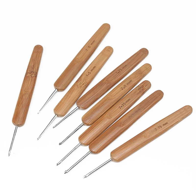 1 PC 0.5 มม./0.75 มม.Dreadlock ถักโครเชต์ไม้เข็มถักผม Dreadlocks เครื่องมือสําหรับ Braid CRAFT