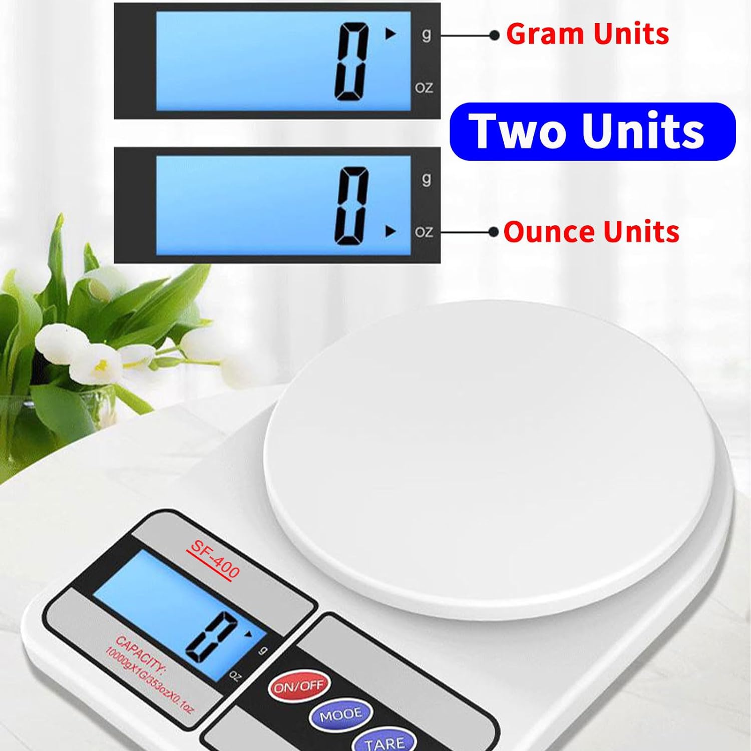 Báscula Digital de cocina de 5kg/1g, báscula electrónica LED de alta precisión, balanza de peso portátil para alimentos, herramientas de medición de cocina para el hogar