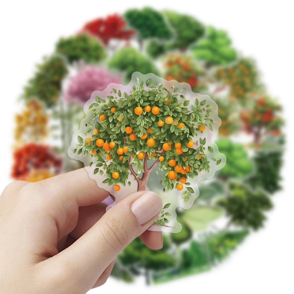 10/30/50pcs น่ารักการ์ตูนโปร่งใส Forest Secret สติกเกอร์ธรรมชาติป่าภูมิทัศน์รูปลอกแล็ปท็อปโทรศัพท์สติกเกอร์ตกแต่ง