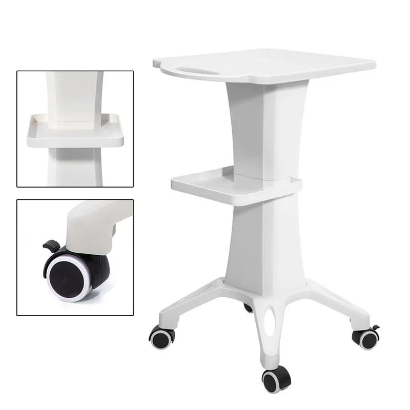 Carrello per salone di bellezza dal design moderno e minimalista, con ruota, per barbiere, scaffale portaoggetti, carrello rotante, attrezzatura per tatuaggi