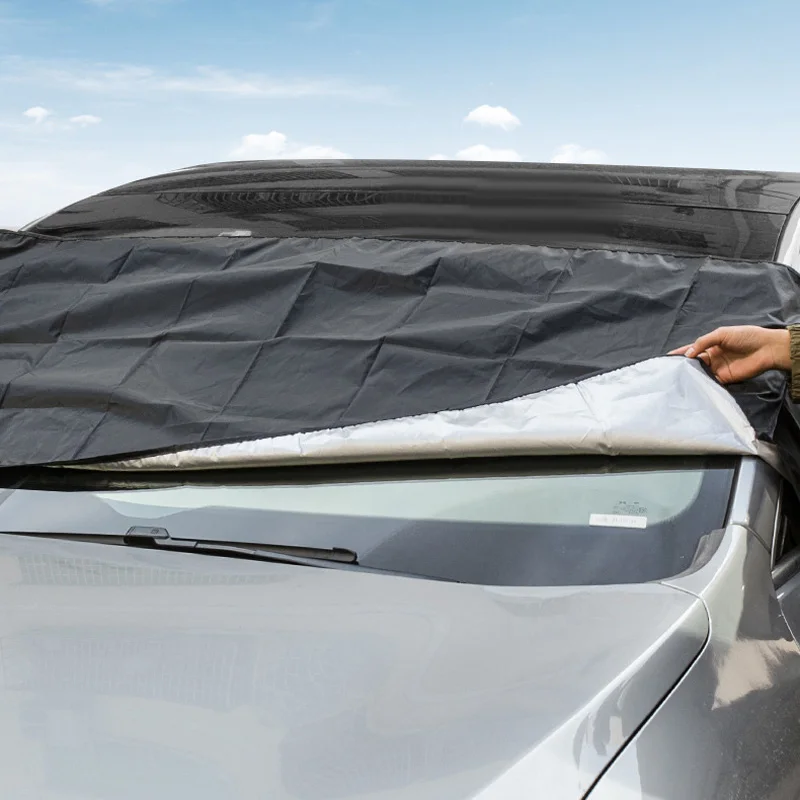 Auto Windschutzscheibe Abdeckung Vordere Abdeckung Anti Schnee Frost Sonnenschutz Staub Schutz Wärme Sonne Matte Auto Fenster Bildschirm Abdeckung
