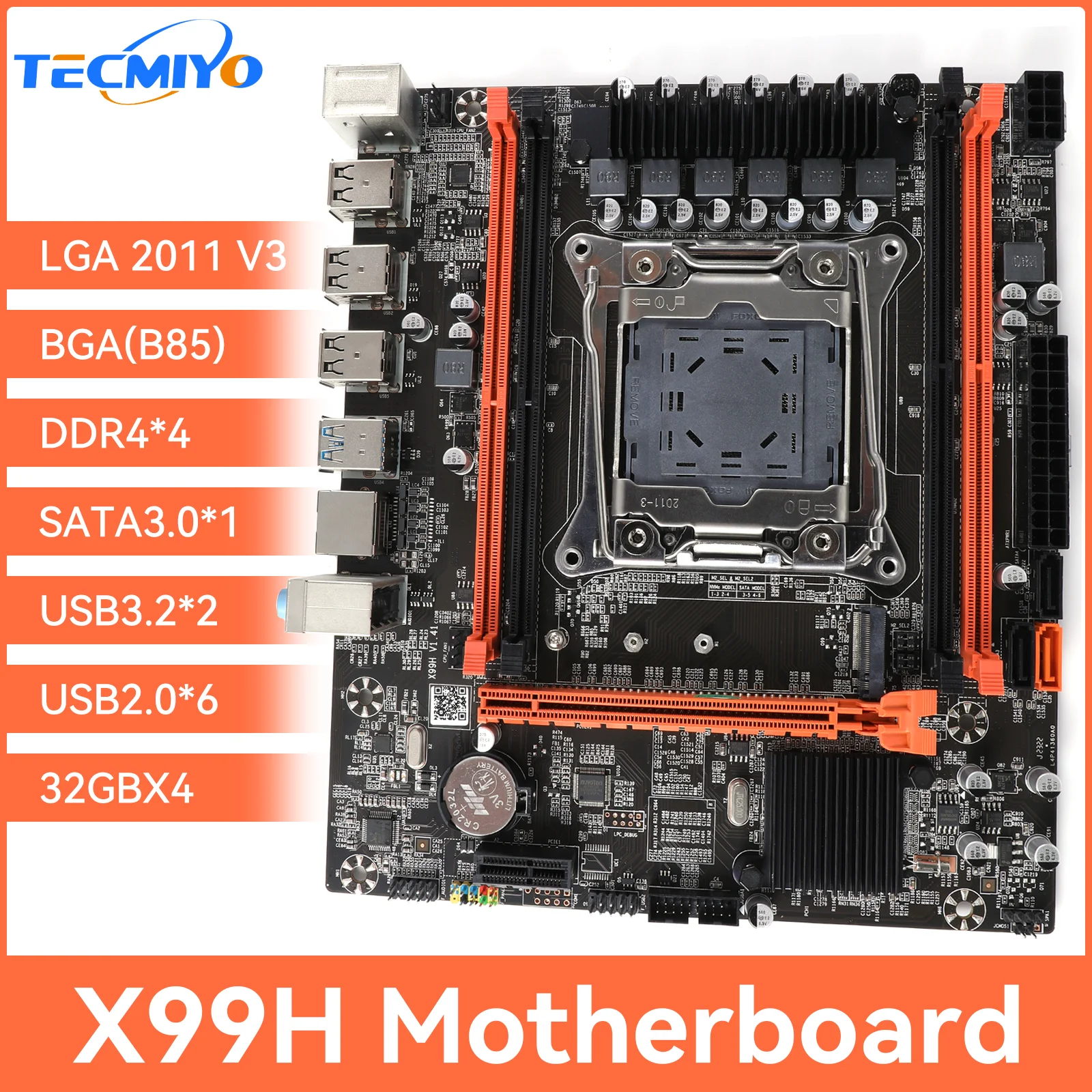 Motherboard X99H Mainboard unterstützt DDR4 RAM Sockel LGA 2011V3 CPU