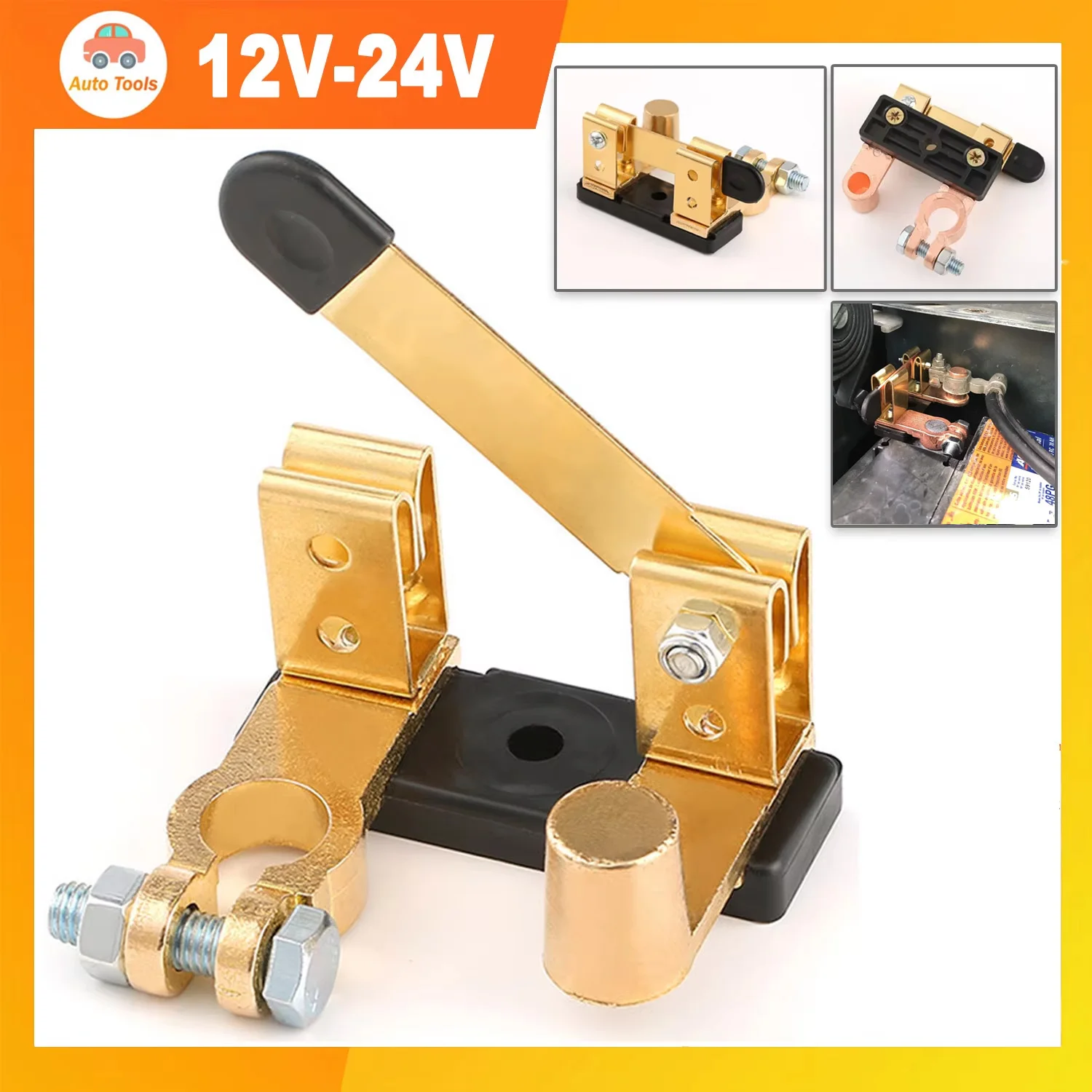 12v-24v terminal de bateria de carro braçadeira interruptor desconexão corte isolador ferramenta kittop post facas lâmina ferramentas de corte de energia
