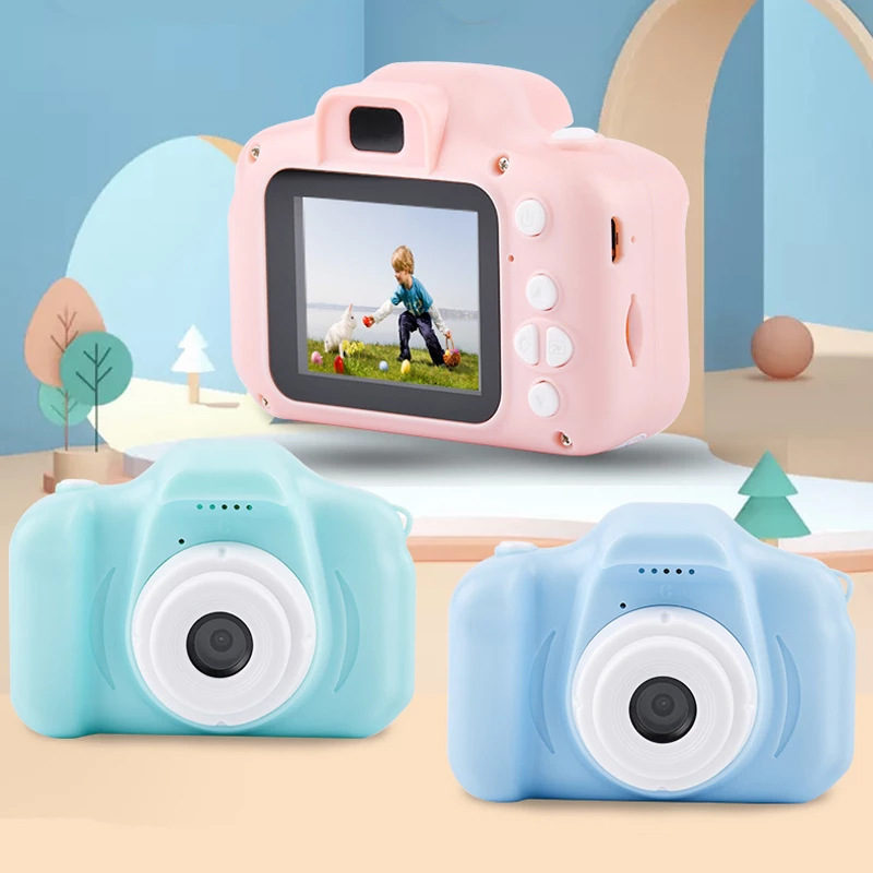 ใหม่ Mini เด็กกล้อง 2 นิ้วสีกลางแจ้งการถ่ายภาพของเล่นกล้อง SLR ของเล่นเด็กของขวัญ HD กล้องวิดีโอของเล่น