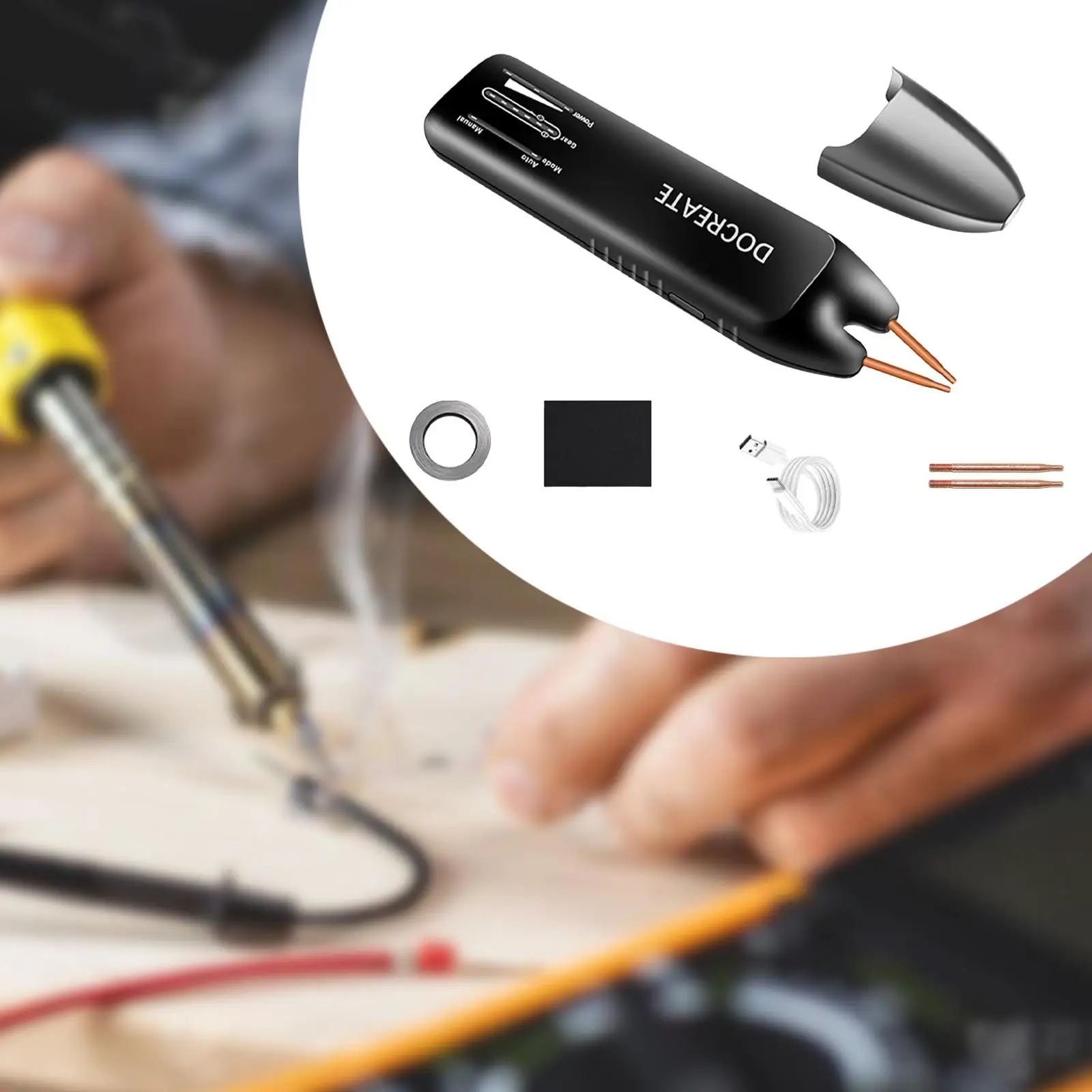 Handheld Spot Welder with Light Display Welding Sheets 0.1-0.25mm Powerful High Performance Portable Mini Spot Welding Machine