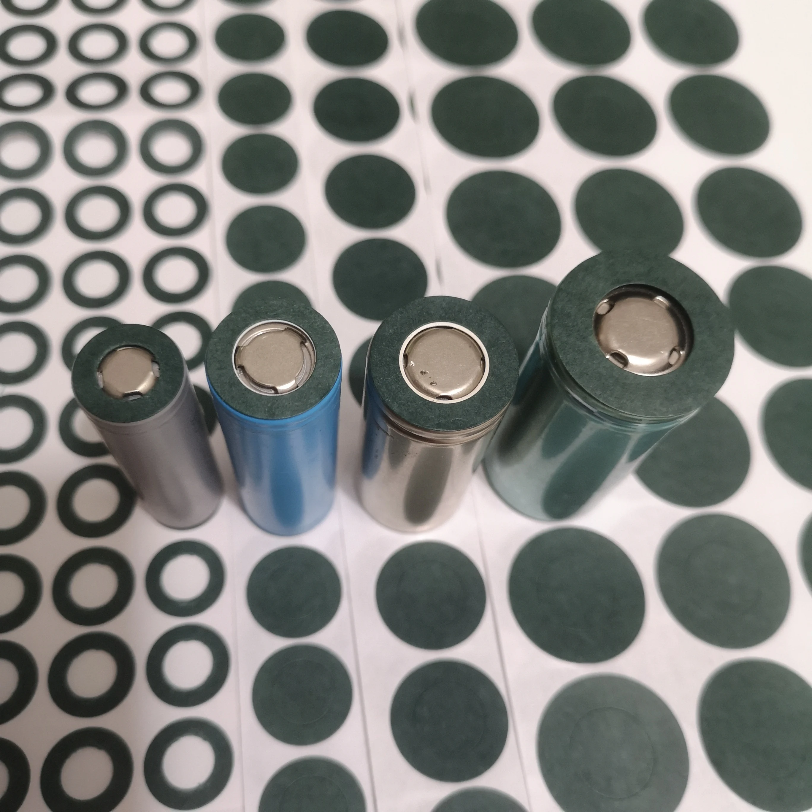 Bộ 100 18650 21700 Pin Li-ion Cách Nhiệt Gioăng Lúa Mạch Giấy Bộ Pin Cell Cách Điện Keo Cá Điện Cực Cách Nhiệt Miếng Lót