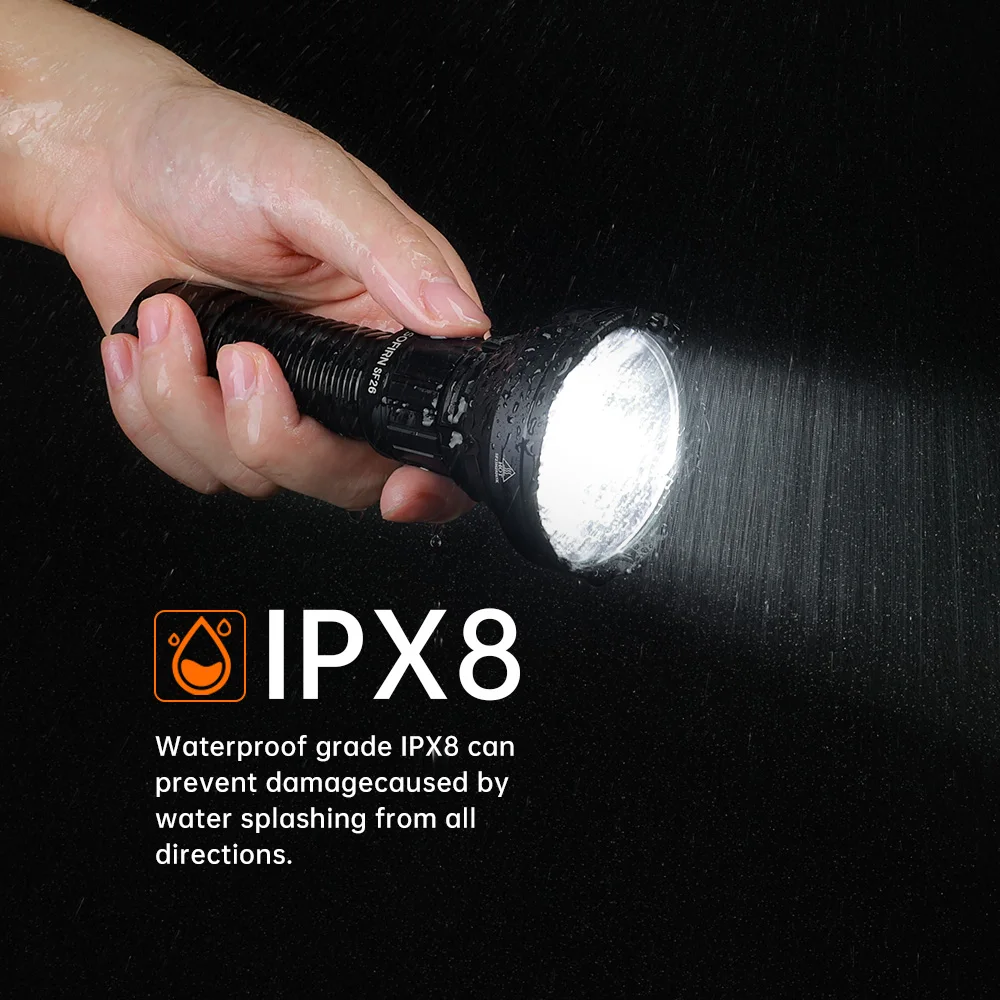 Sofirn SF26 2000lm SFT40 LED 6000K Tactical Flashlight Type-C Rechargeable Protable Powerful 21700 Torch
