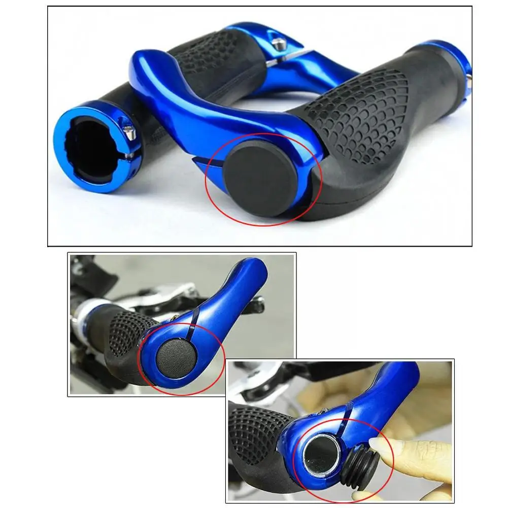 6pcs Bicycle Handlebar Plugs Classic Delicate Bicycle Plastic Plug Road Handlebar Bike Mountain Covers Grips End Cap T1V1