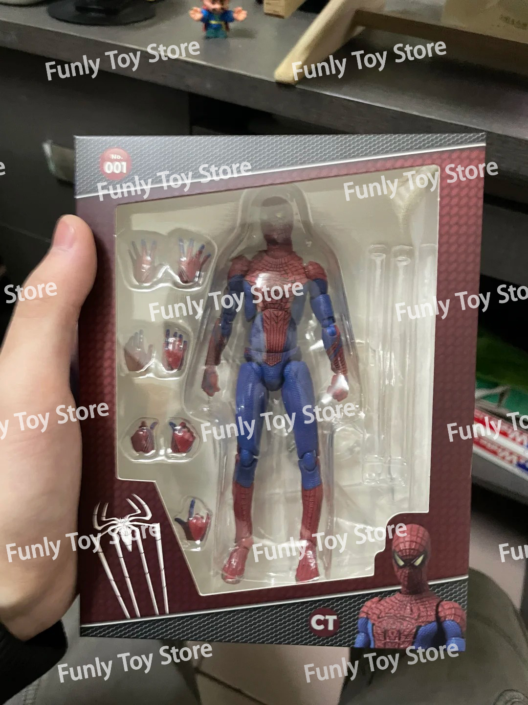 Ct Toys スパイダーマン Mafex 001 ピーター・パーカー アンドリュー・ガーフィールド アメイジング・スパイダーマン Shf アニメ アクションフィギュア 置物 カスタマイズされたおもちゃ