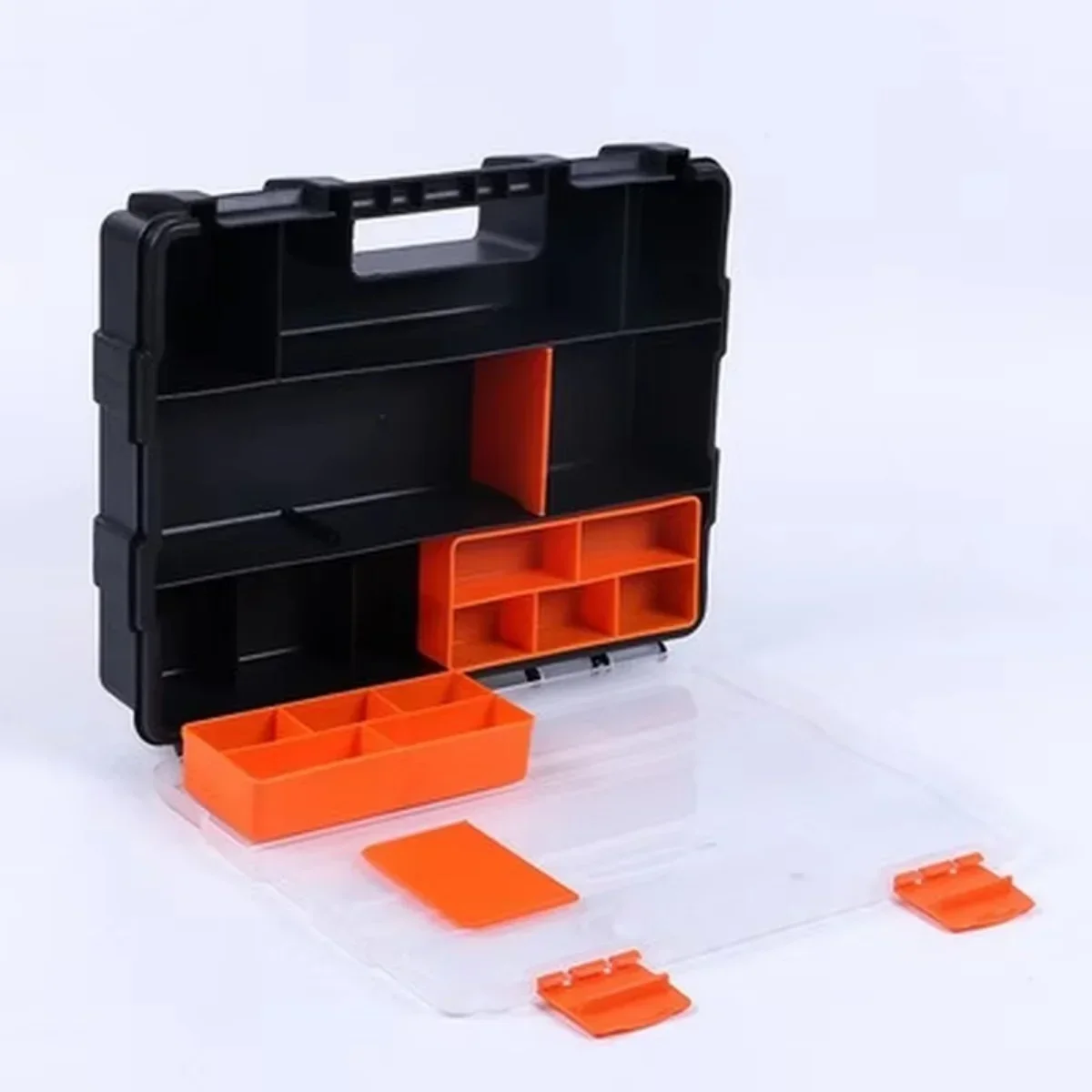 Multi-Grid Combination Screw Storage Box Portable Parts Box Hardware Storage Toolbox Garage Repair Tool Box Plastic Case