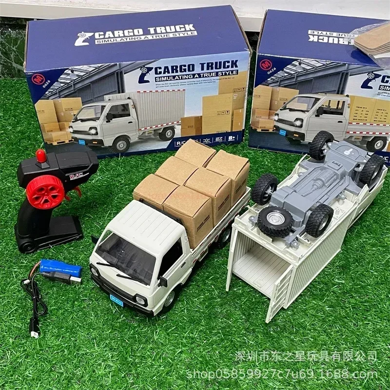 1:10/1:16 wpl d12 rc carro simulação deriva caminhão de escalada led luz carga rc brinquedo elétrico modelo presentes meninos crianças aniversário