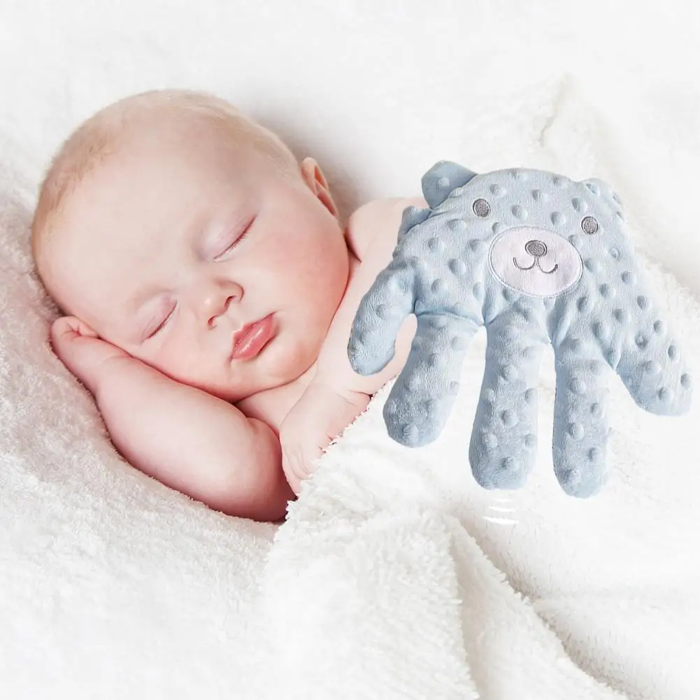 Soothing หมอนความดันการ์ตูน Anti-ความวิตกกังวลถุงมือมือสําหรับทารกหมอนมือ Anti-scare Pacifying ไฟฟ้าปรบมือปาล์ม