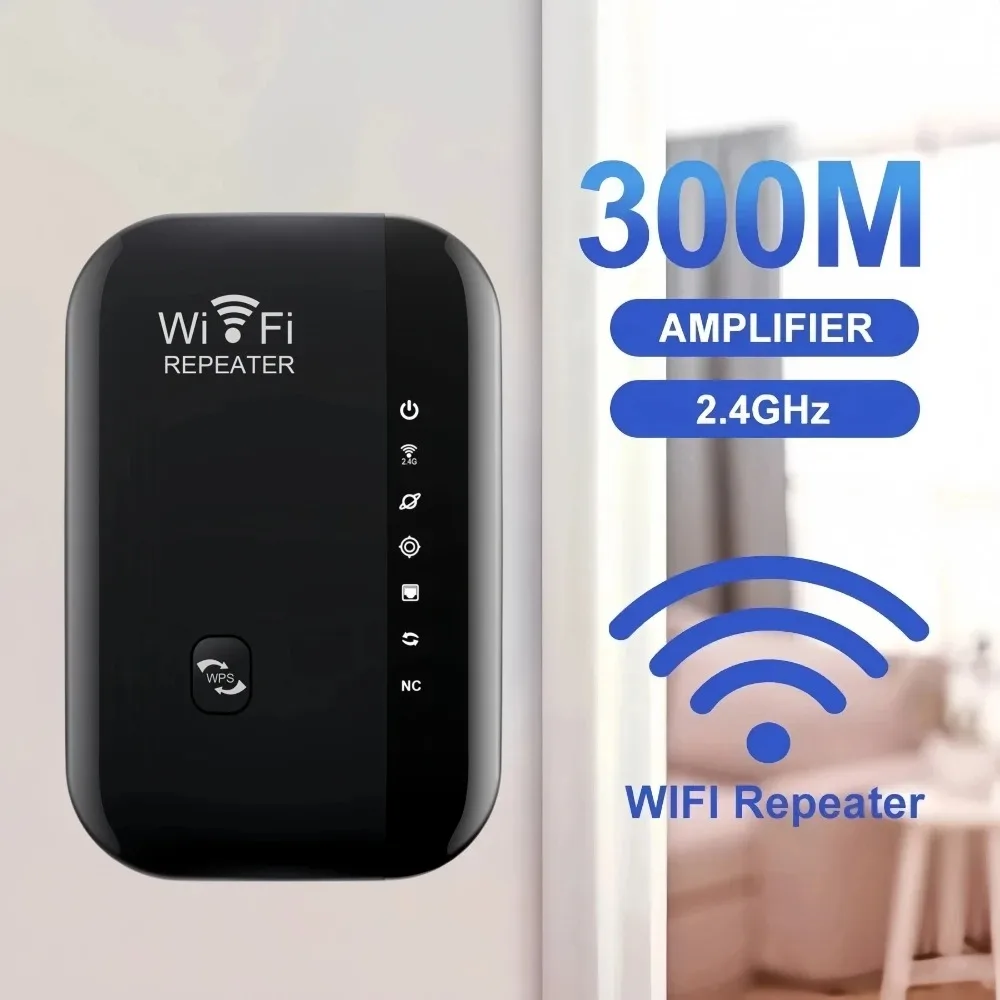Repetidor WIFI de 300Mbps, amplificador remoto Wi-Fi 802.11N, amplificador de señal WiFi, amplificador de red para hogar/oficina, repetidor inalámbrico