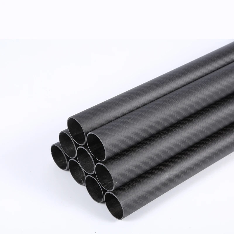 2PCS Chiều Dài 250Mm Đồng Bằng Matte Carbon Fiber Ống Drone Phụ Tùng OD4 5 6 8 10 12 14 16 18 20 25Mm Nhà Máy Bán Hàng Trực Tiếp CNC Cắt