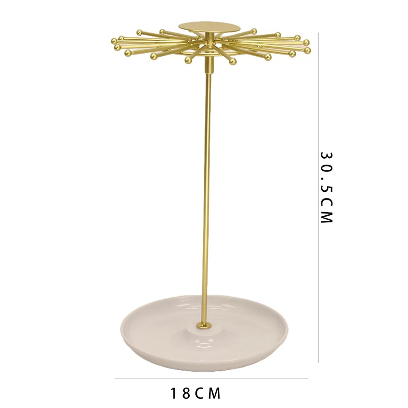 1 nouveau support à bijoux rotatif de châssis de bureau adapté à l'organisation et au châssis de support de stockage de colliers peut stocker des montres