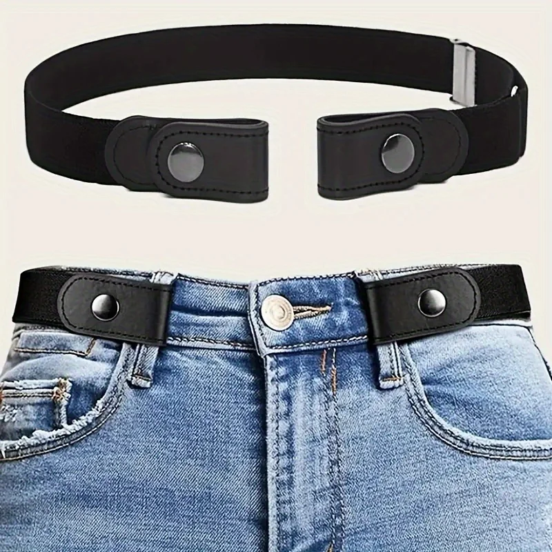 1 cinturón elástico para mujeres y hombres, cinturón ajustable sin hebilla para mujeres, cinturones elásticos sin hebilla para pantalones vaqueros