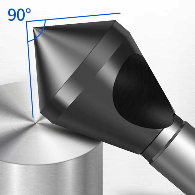 M35 Coban TiAlN Phủ Chamfer Cắt 2-5/5-10/10-15/15-20Mm 90 Độ Deburring Mũi Khoan mũi Khoan Cho Thép Không Gỉ Kim Loại