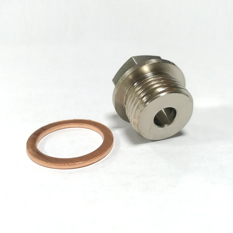 Plugue M18x1.5 1/8NPT do adaptador do sensor de temperatura da exaustão de aço com arruela