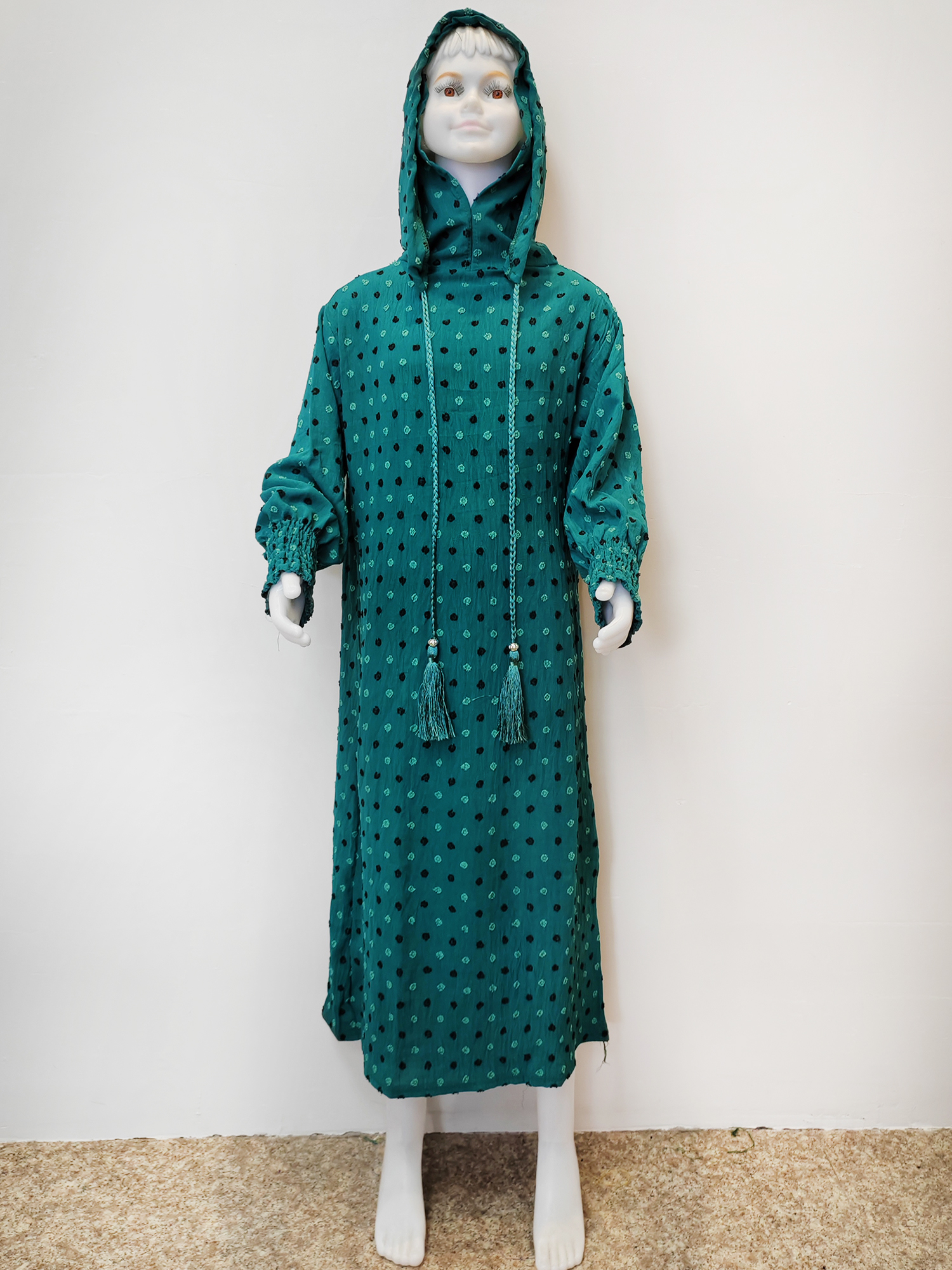 Eid crianças algodão oração vestuário vestido muçulmano meninas longo khimar hijab turquia abaya vestidos vestido islâmico capa completa robe ramadan