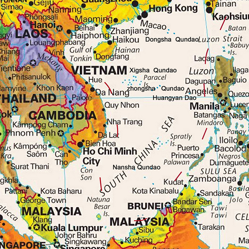 Vintage World Map English Language Personalized Atlas Poster Canvas Painting World Globe Map 100*70cm School Office Supplies