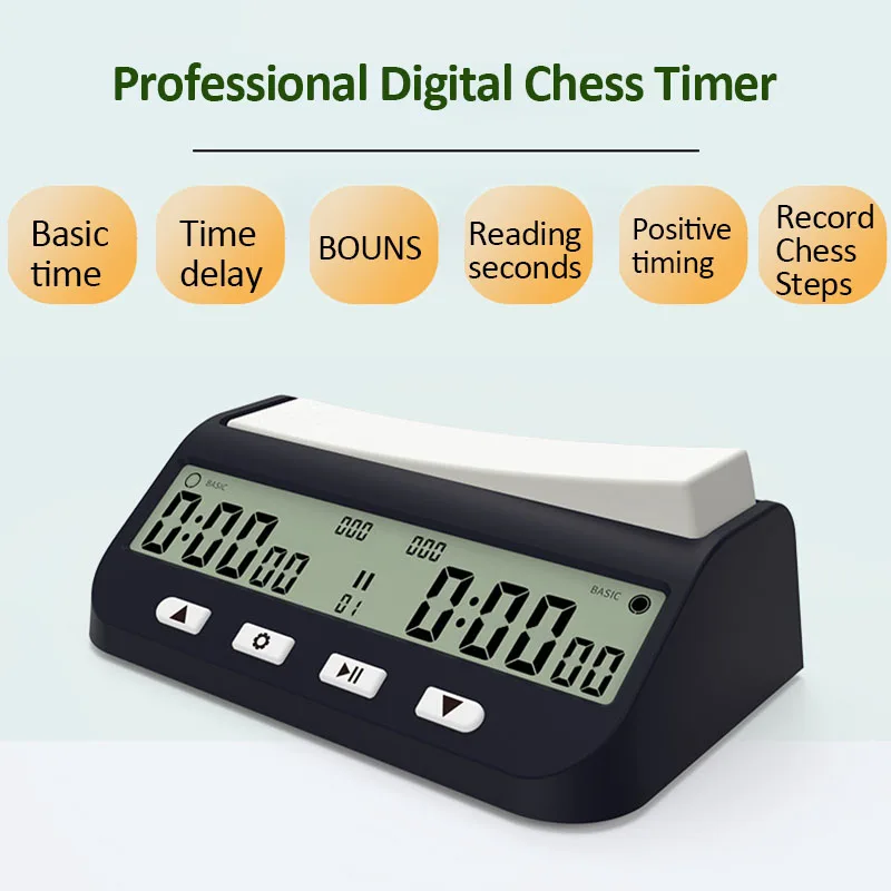 YS9901/YS902 Reloj de ajedrez profesional portátil multiusos Temporizador de ajedrez digital Temporizador de juego