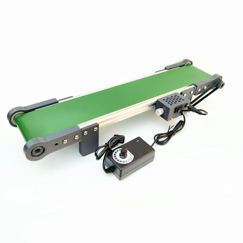 10*100cm elektrisches Förderband 12V/116 U/min Motor mit vorwärts und rückwärts Studenten experimentieren Reibung für Roboterarm DIY Kit