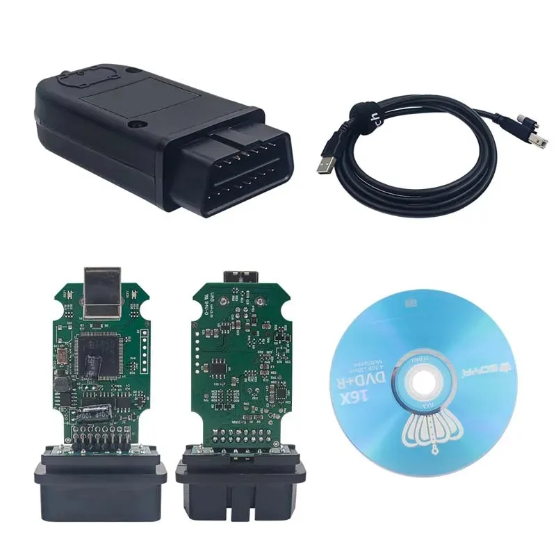 Mejor calidad 2025+ Real V2 VagCom herramienta de diagnóstico actualización en línea ilimitado VINS Vag Com HEX interfaz Usb función de codificación V24.7