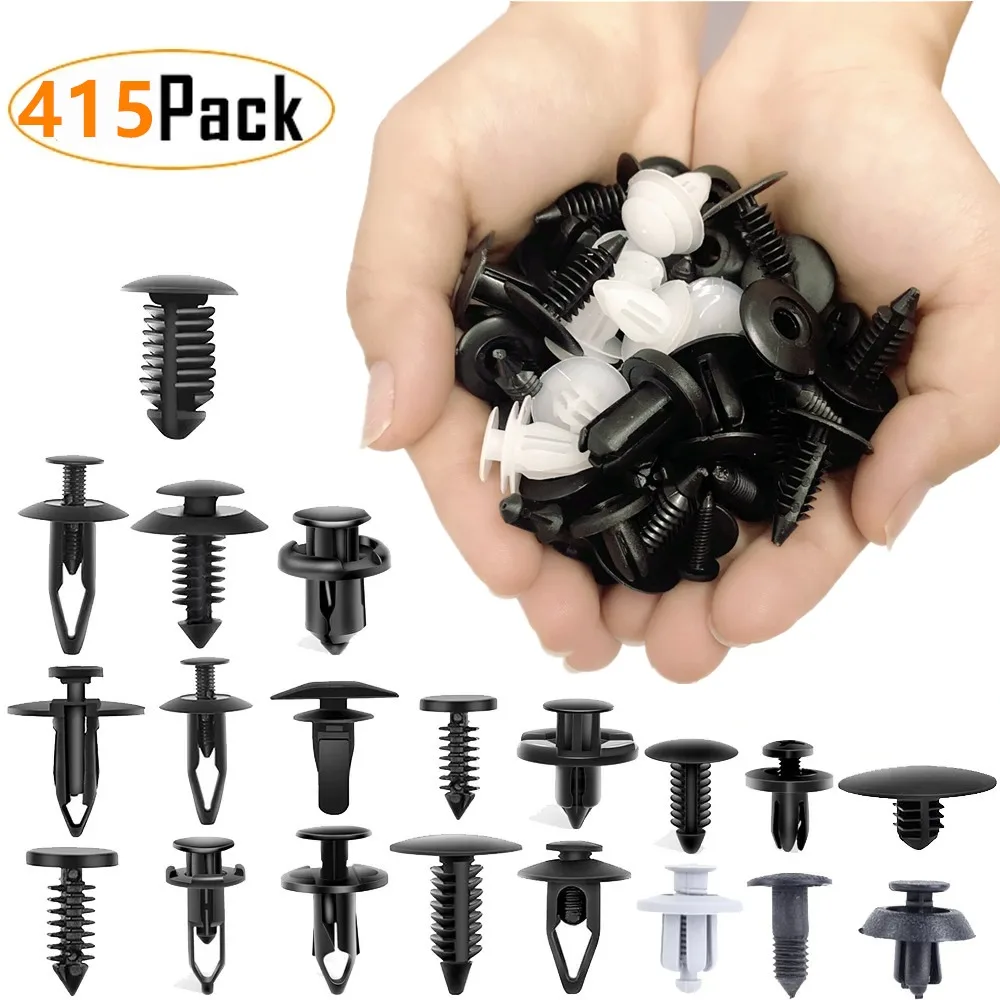 50-415 Uds Clip de sujeción automático guardabarros de coche pasador de retenedor de empuje remache parachoques para Panel embellecedor de puerta Kit de sujetador accesorios de coche