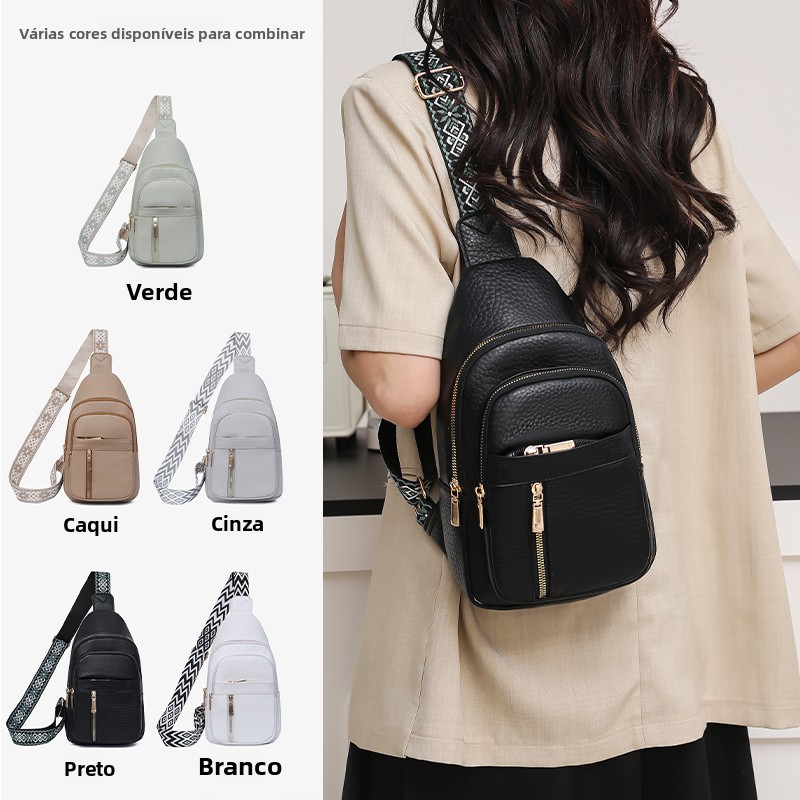 Bolsa Transversal Fena Faion 2025, Mochila Pequena Versátil para Viagem, Design Único de Alta Qualidade