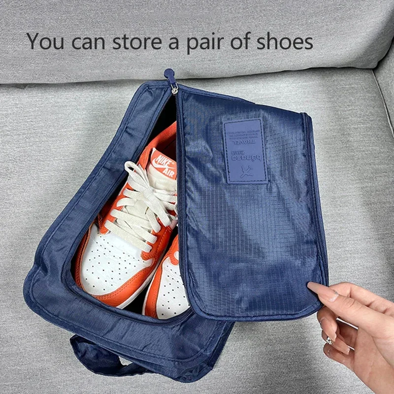 Sacos de sapato portáteis para viagem, multifuncional, à prova d'água, dobrável, armazenamento, alta capacidade, organizador de bolsa de sapato