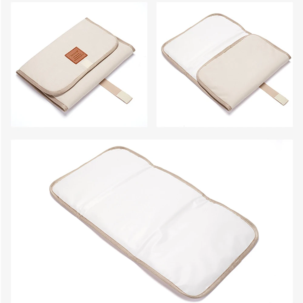 Có Thể Gập Lại Thay Tã Lót 60*30Cm Sơ Sinh Di Động Cho Bé Thay Đổi Thảm Tã Chống Thấm Nước Bền Nylon Tã Cho Bé Tờ