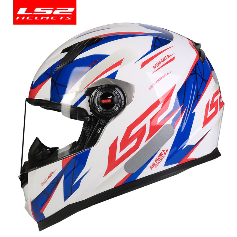 LS2 FF358 Full Mặt Moto Rcycle Mũ Bảo Hiểm Cao Cấp Ls2 Brasil Cờ Capacete Casque Moto Mũ ECE Chấp Thuận Không Bơm