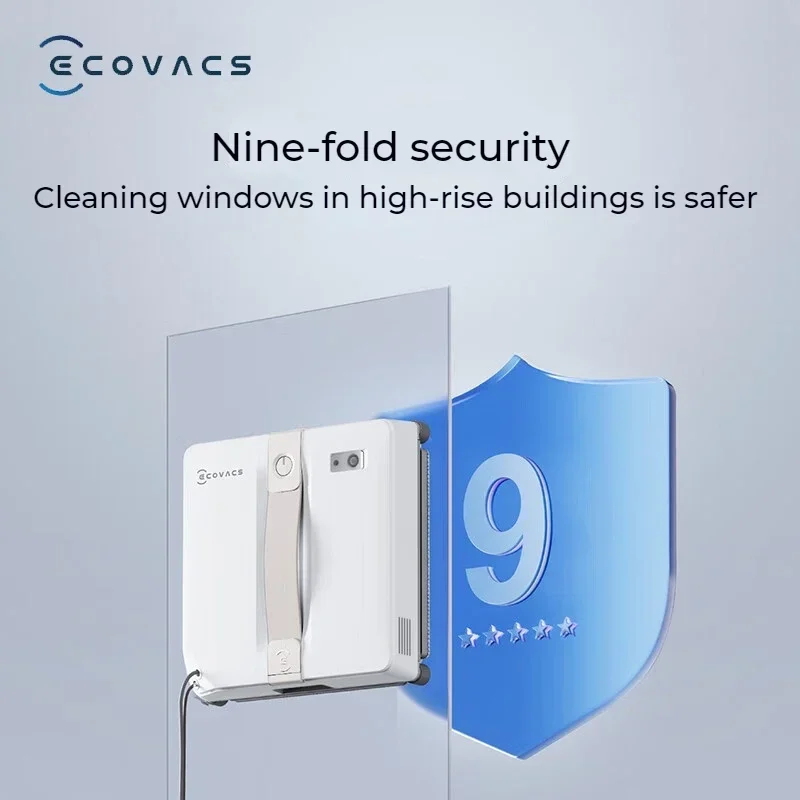 Оригинальный умный робот ECOVACS для мытья окон WINBOT AIR MINI, робот для мытья окон, 8000Pa, пылесос для стекла