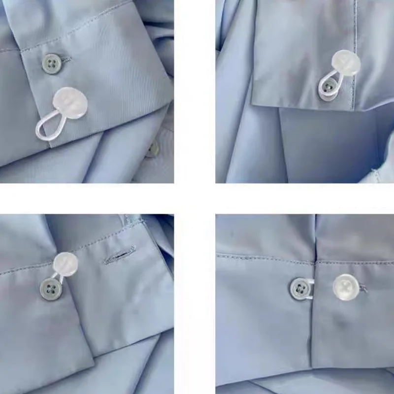 Elastic Cord Extend Collar Button Adjustable Lengthen Cuff Jeans Waistline Extension Buckle Trousers Pants Waist Prolong Buttons