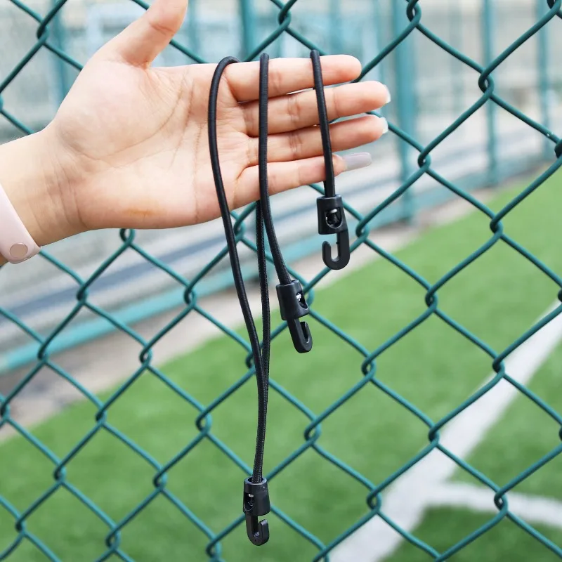 10/1Pcs Bungee Cord with Hooks 10/15/25cm High Elasticity Expander with Hooks Rubber Tensioner with Hooks for Camping Tarpaulin