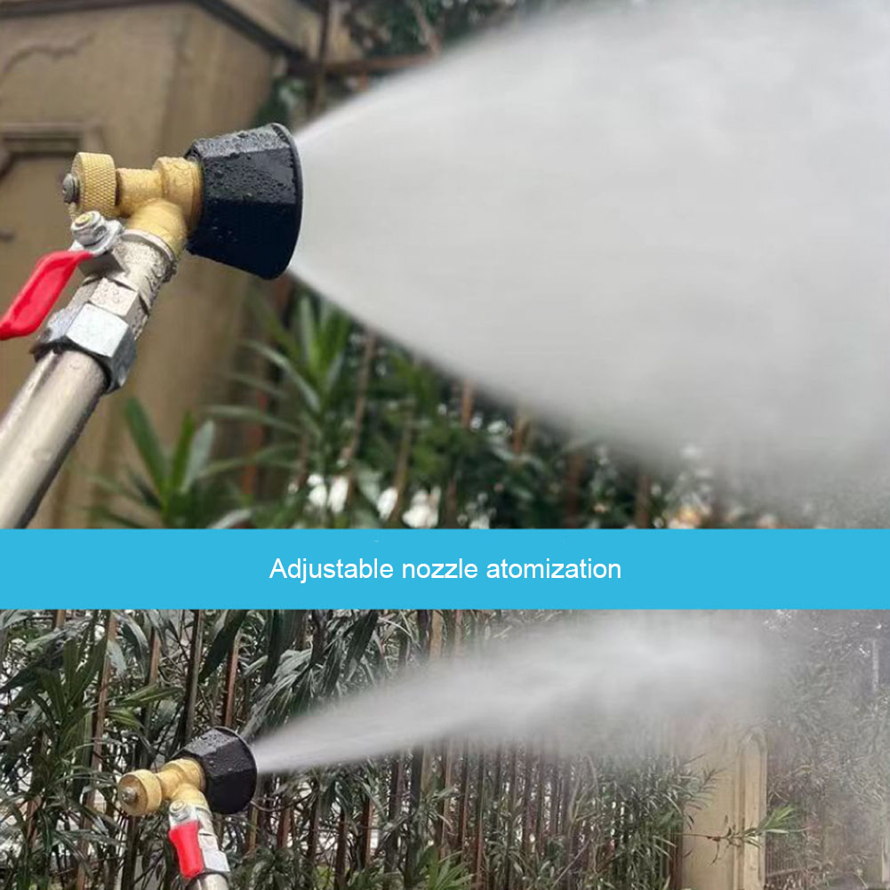 1PCS ทองเหลือง/โลหะผสมหัวฉีดการเกษตร Atomization หัวฉีดปรับสีดํา Whirlwind การเกษตร Sprinkler หัวสวนเครื่องมือ